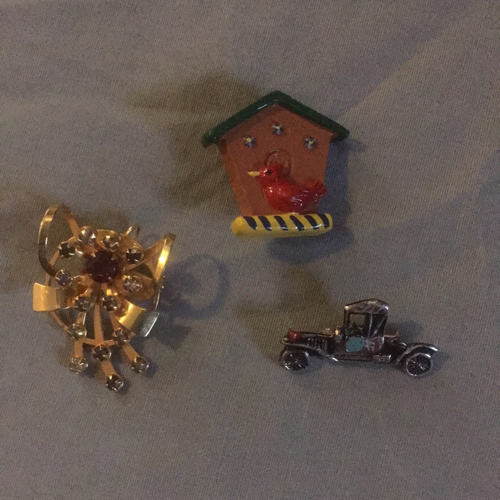 3 vintage pins